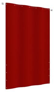 Paravan de balcon, roșu, 140 x 240 cm, țesătură oxford