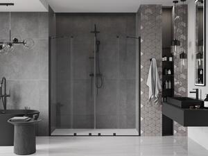 Mexen Velar Duo ușă de duș culisantă 170 cm, transparent, neagră - 871-170-000-02-70