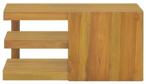 Dulap pentru baie de perete, 60x45x30 cm, lemn masiv de tec