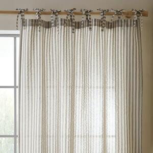 Draperie gri 140x183 cm Zanzibar Woven Stripe – Pineapple Elephant