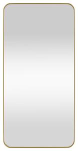Oglindă de perete, auriu, 50x100 cm, dreptunghiulară