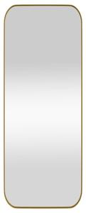 Oglindă de perete, auriu, 30x80 cm, dreptunghiulară