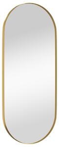 Oglindă de perete, auriu, 30x70 cm, ovală