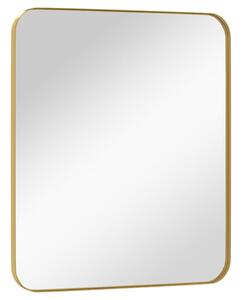 Oglindă de perete, auriu, 50x60 cm, dreptunghiulară