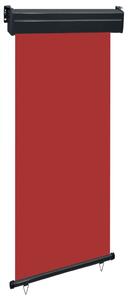 Copertină laterală de balcon, roșu, 80 x 250 cm