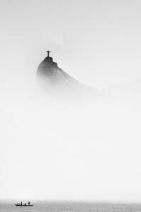 Fotografie Cristo in the mist, Trevor Cole