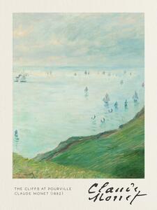 Reproducere The Cliffs at Pourville - Claude Monet