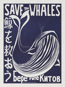 Reproducere Save the Whales (Political Vintage)