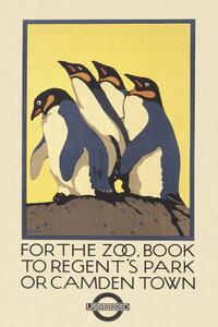Reproducere Vintage London Zoo Poster (Featuring Penguins)