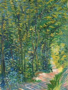 Reproducere A path in the woods (Vintage Landscape) - Vincent van Gogh