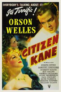 Reproducere Citizen Kane, Orson Welles (Vintage Cinema / Retro Movie Theatre Poster / Iconic Film Advert)