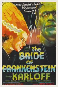 Reproducere The Bride of Frankenstein (Vintage Cinema / Retro Movie Theatre Poster / Horror & Sci-Fi)