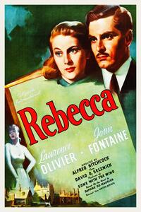 Reproducere Rebecca / Alfred Hitchcock (Retro Cinema / Movie Poster)