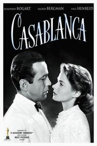 Reproducere Casablanca (Vintage Cinema / Retro Theatre Poster)