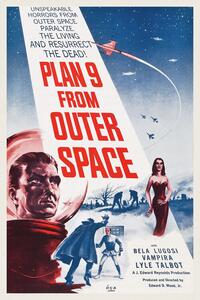 Reproducere Plan 9 from Outer Space (Vintage Cinema / Retro Movie Theatre Poster / Horror & Sci-Fi)