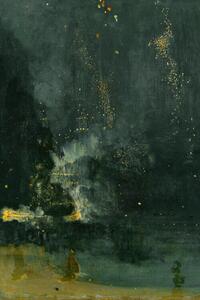 Reproducere Nocturne in Black & Gold (The Fallen Rocket) - James McNeill Whistler