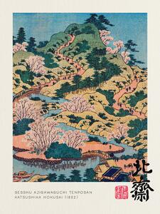 Reproducere Sesshu Ajigawaguchi Tenposan - Katsushika Hokusai