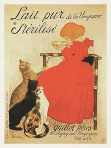 Reproducere Lait pur Stérilisé (French Cat Poster) - Théophile Steinlen