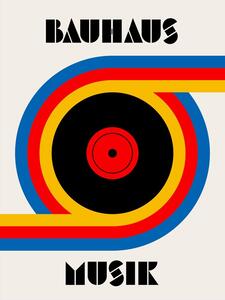 Ilustrație Bauhaus Musik Vinyl, Retrodrome