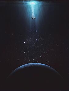 Ilustrație Falling, spacerocket art