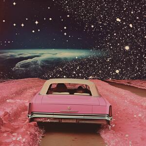 Ilustrație Pink Cruise in Space Collage Art, Samantha Hearn