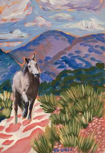 Ilustrație Horse exploring, Eleanor Baker, (26.7 x 40 cm)