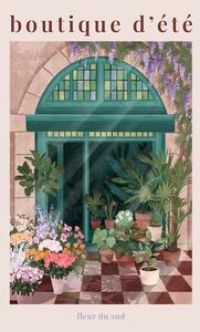 Ilustrație French Flowershop, Goed Blauw, (26.7 x 40 cm)