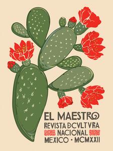 Reproducere El Maestro Magazine Cover No.1 (Mexican Art / Cactus)