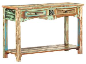 Masă consolă, 120 x 40 x 75 cm, lemn masiv reciclat