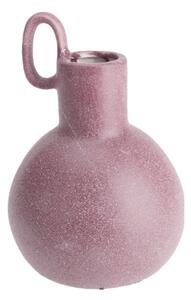 Vaza Medium Archaic din ceramica burgundy 14x19 cm