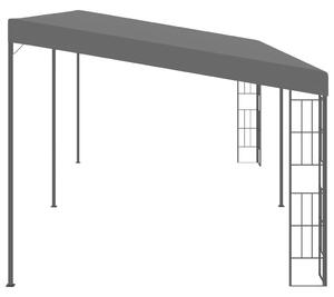 Pavilion de perete, antracit, 3 x 6 m, material textil