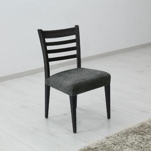 Husă extensibilă pentru scaun ESTIVELLA gri închis 40-50 cm, set 2 buc