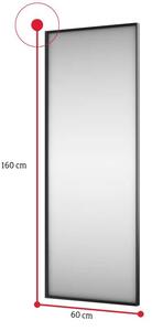 Oglindă MEDONI, 160x60, alb