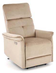 Fotoliu recliner Houston 1543Maro deschis, 8x8x9cm, Tapiterie