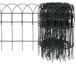 Gard delimitare grădină fier vopsit electrostatic 25 x 0,4 m
