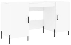 Birou, alb, 140x50x75 cm, lemn compozit