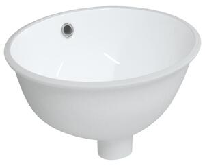 Chiuvetă de baie albă 33x29x16,5 cm, ovală, ceramică