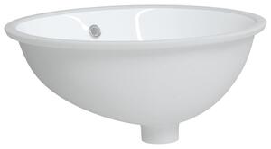 Chiuvetă de baie albă 49x40,5x21 cm, ovală, ceramică