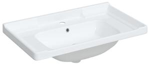 Chiuvetă de baie albă 81x48x23 cm, ovală, ceramică