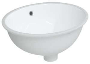 Chiuvetă de baie albă 43x35x19 cm, ovală, ceramică