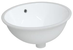 Chiuvetă de baie albă 47x39x21 cm, ovală, ceramică