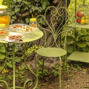 Scaun Romantic Garden din metal verde 50x95 cm