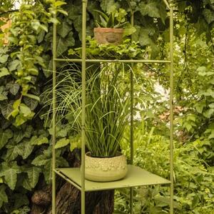 Etajera Romantic Garden din metal verde 211 cm