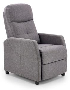Fotoliu recliner Houston 597Gri inchis, 8x6x8cm, Tapiterie, PicioarePicioare: Plastic