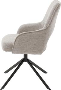 MCA furniture Set 2 scaune rotative Bangor gri 57/66/89 cm