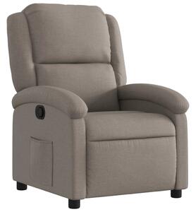 Fotoliu rabatabil, gri taupe, material textil