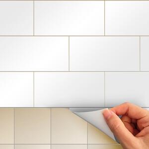 Autocolante pentru gresie 30 buc. 20x10 cm Subway Tiles White – Ambiance