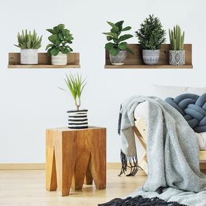 Autocolant de perete 60x35 cm 3D effect Green Plants – Ambiance