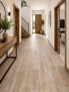 Linoleum PVC, Plank 069 Confort, Maro, Latime 3 m, Suport Pasla