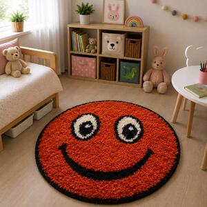 Covor Fantasy Smile, Portocaliu, 67x67 cm, Rotund, 2550 gr mp